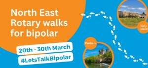'North East Rotary walks for bipolar'